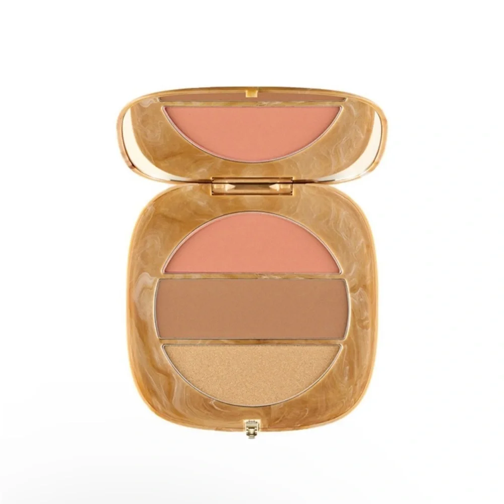 ✨Marc Jacobs O!Mega X Three Blush-Bronze-Highlighter Palette 200 TAN-TASTIC GLO!